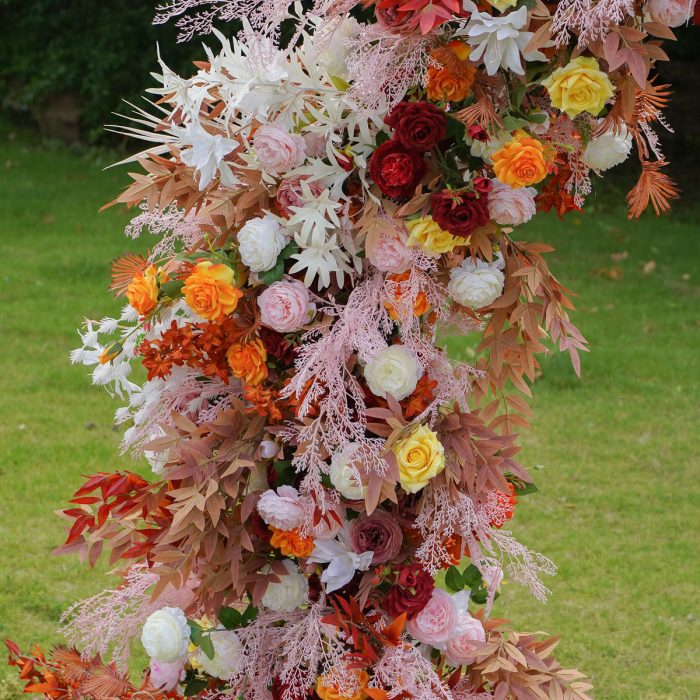 Orange£º2025 New Wedding Party Background Floral Arch Decoration -R913 - Image 6