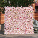 2025 New 5D Fabric Artificial Flower Wall Rolling Up Curtain Flower Wall