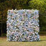 2025 New 5D Fabric Artificial rolling up curtain flower wall
