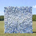 2025 New 5D Fabric Artificial rolling up curtain flower wall