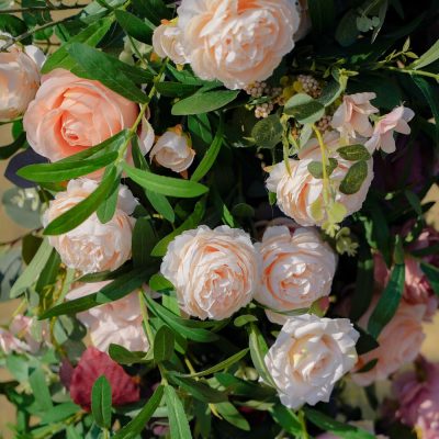 New Wedding Party Background Floral Arch Decoration - Image 8