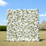 2025 New 5D Fabric Artificial rolling up curtain flower wall