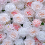 2025 New 5D Fabric Artificial rolling up curtain flower wall - Image 2