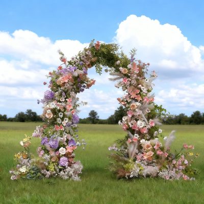 2025 New Wedding Party Background Floral Arch Decoration include Framet