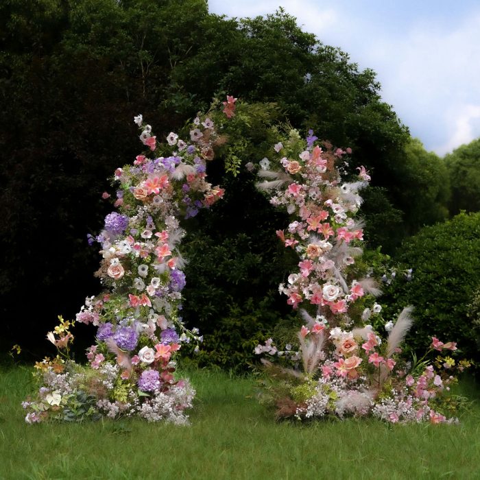 Victoria£º2025 New Wedding Party Background Floral Arch Decoration include Framet-R824 - Image 1