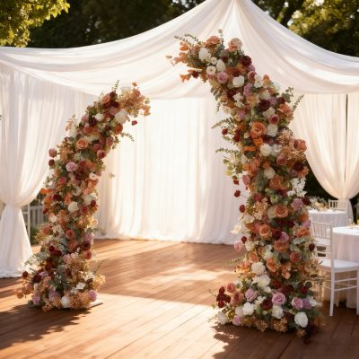 2025 New Wedding Party Background Floral Arch Decoration