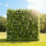 2025 New 5D Fabric Artificial rolling up curtain flower wall