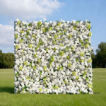2025 New 7D  Fabric Artificial rolling up curtain flower wall