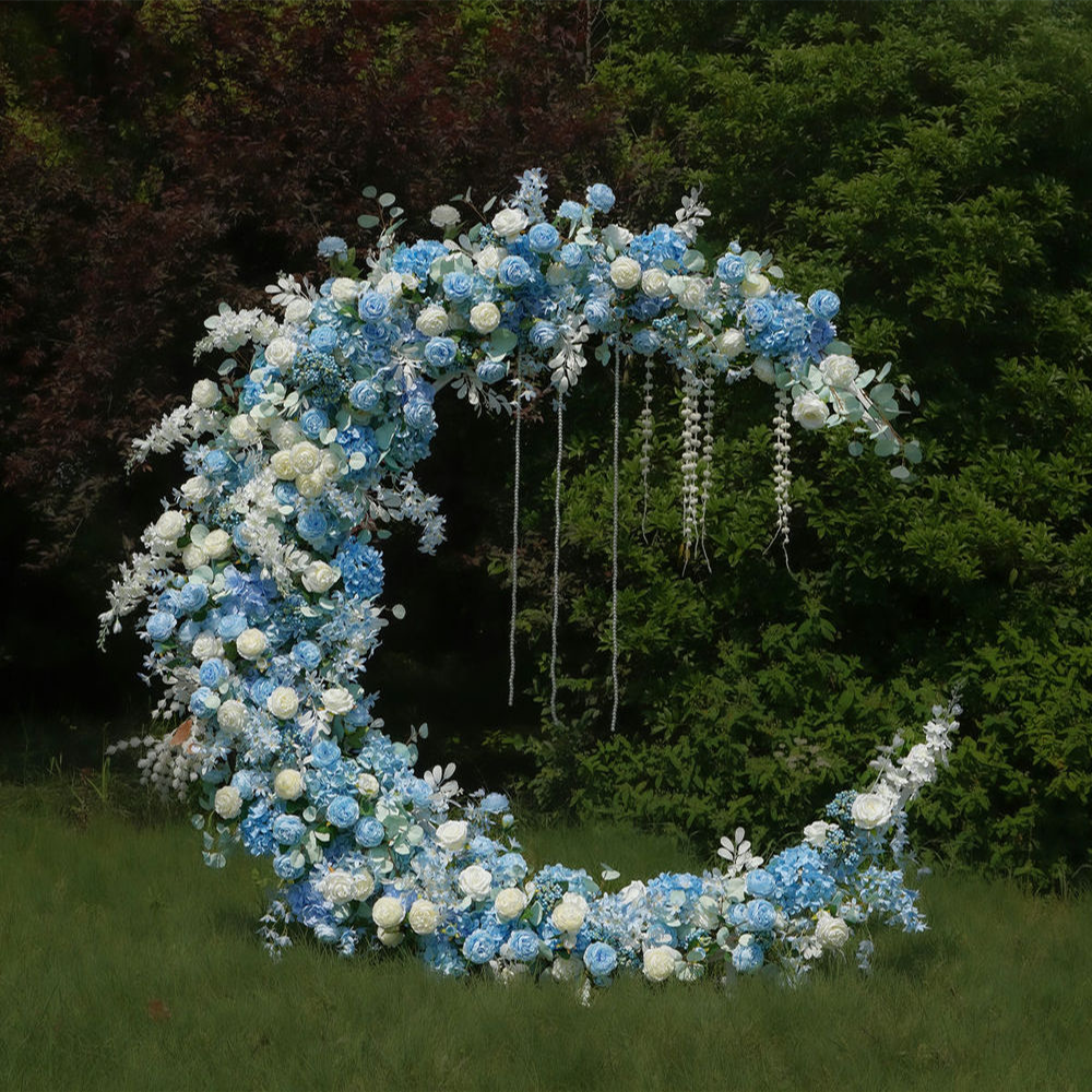 1_ Wedding Party Background Floral Arch Decoration - Image 1