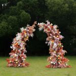 Orange£º2025 New Wedding Party Background Floral Arch Decoration -R913
