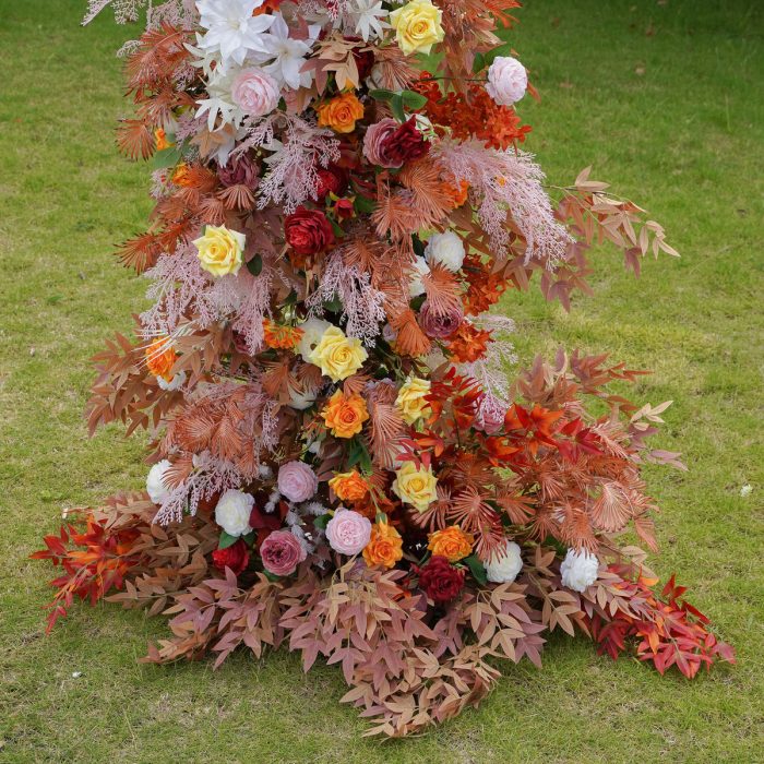 Orange£º2025 New Wedding Party Background Floral Arch Decoration -R913 - Image 5