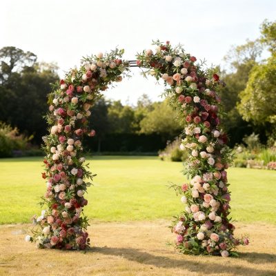 New Wedding Party Background Floral Arch Decoration - Image 3