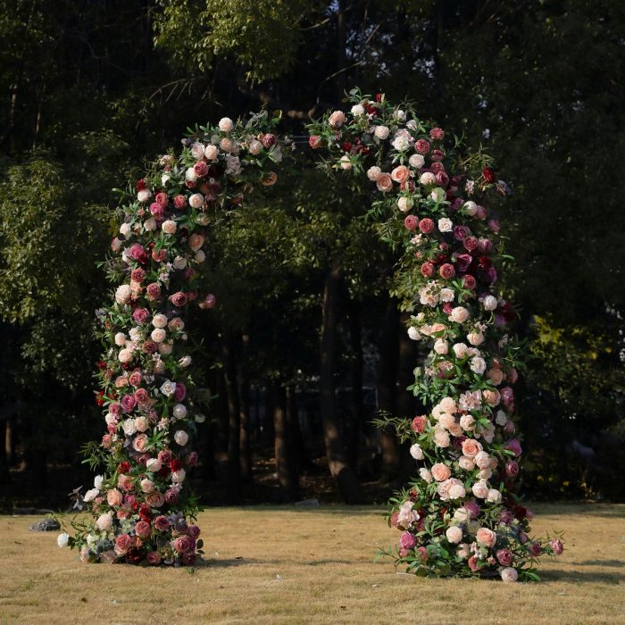 Moet£ºNew Wedding Party Background Floral Arch Decoration - Image 3