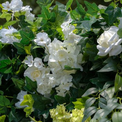 2025 New 5D Fabric Artificial rolling up curtain flower wall - Image 4