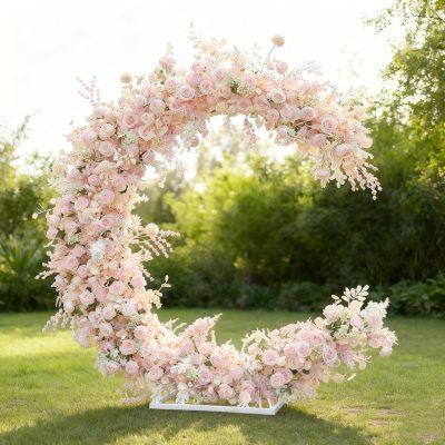 2025 New Wedding Party Background Floral Arch Decoration - Image 4