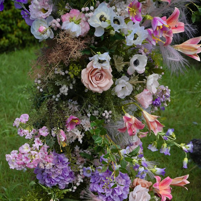 Victoria£º2025 New Wedding Party Background Floral Arch Decoration include Framet-R824 - Image 6