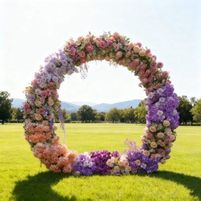 2025 New Wedding Party Background Floral Arch Decoration
