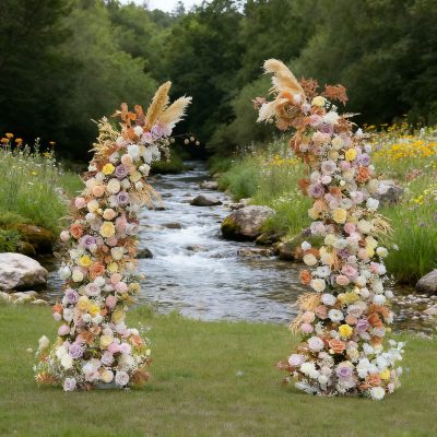 2025 New Wedding Party Background Floral Arch Decoration