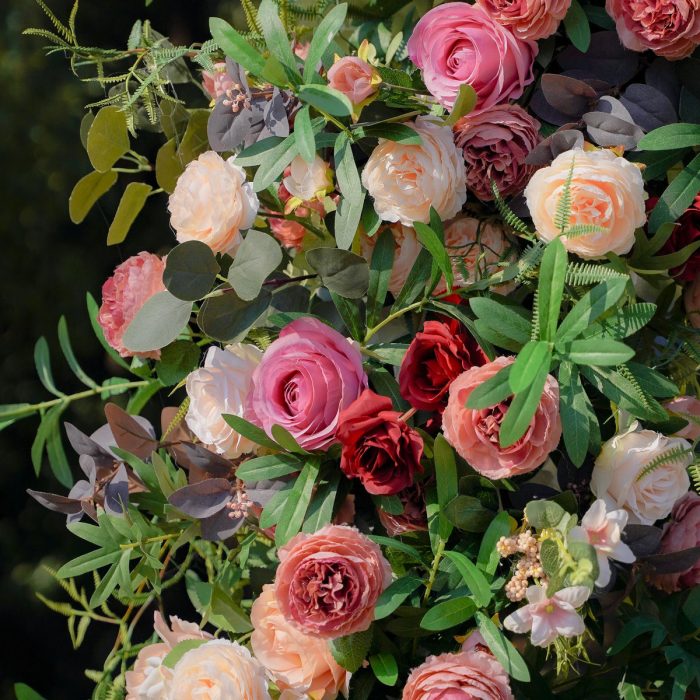 Moet£ºNew Wedding Party Background Floral Arch Decoration - Image 4