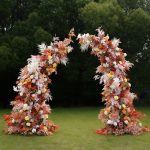 Orange£º2025 New Wedding Party Background Floral Arch Decoration -R913 - Image 4
