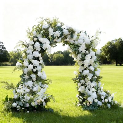 2025 New Wedding Party Background Floral Arch Decoration include Framet - Image 4