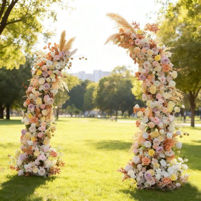 2025 New Wedding Party Background Floral Arch Decoration - Image 3