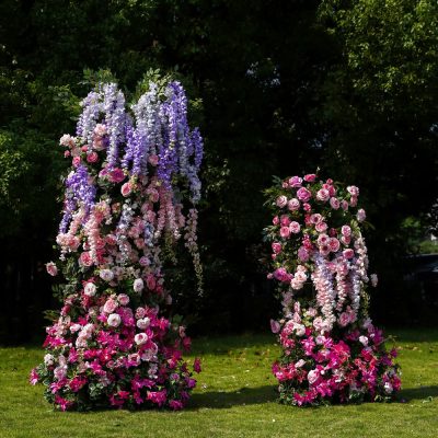 Wedding Party Background Floral Arch Decoration - Image 4