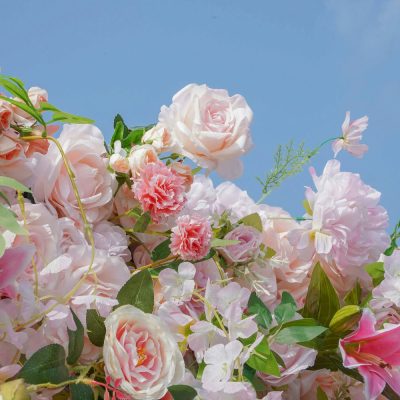 2025 New 5D Fabric Artificial rolling up curtain flower wall - Image 3