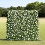 2025 New 4D  Fabric Artificial rolling up curtain flower wall