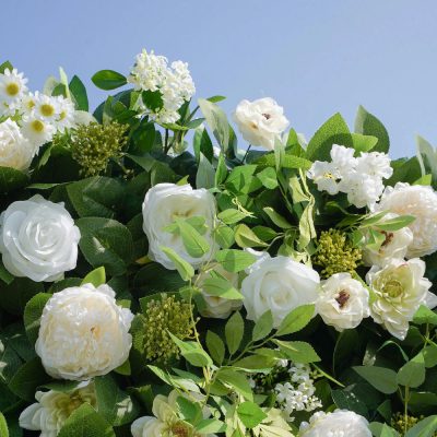 2025 New 4D  Fabric Artificial rolling up curtain flower wall - Image 2