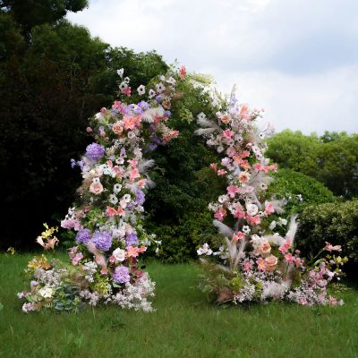2025 New Wedding Party Background Floral Arch Decoration include Framet - Image 4