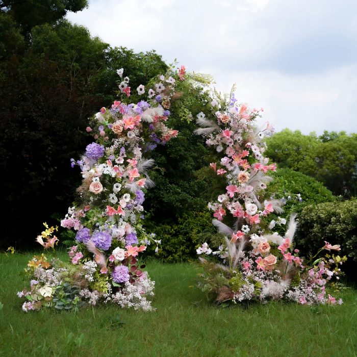 Victoria£º2025 New Wedding Party Background Floral Arch Decoration include Framet-R824 - Image 4