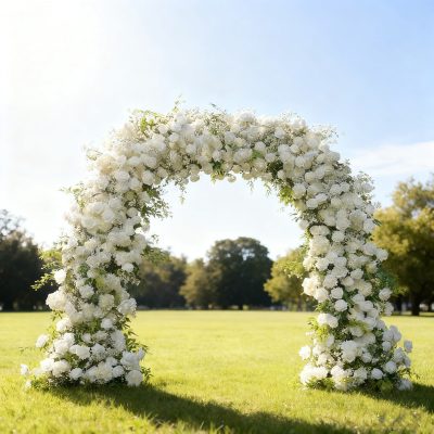 Wedding Party Background Floral Arch Decoration - Image 4