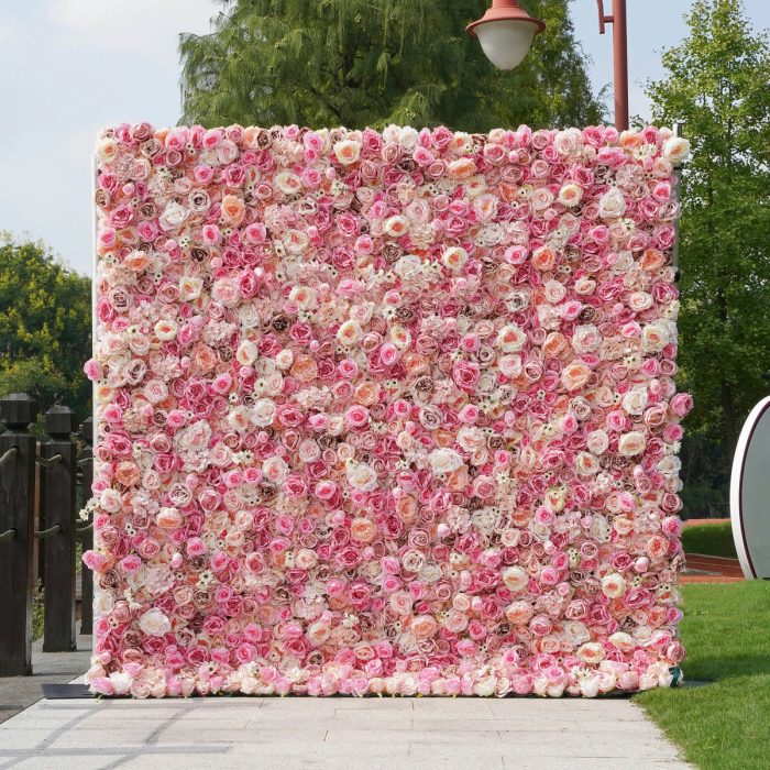 Barbie£º5D Fabric Artificial rolling up curtain flower wall - Image 1