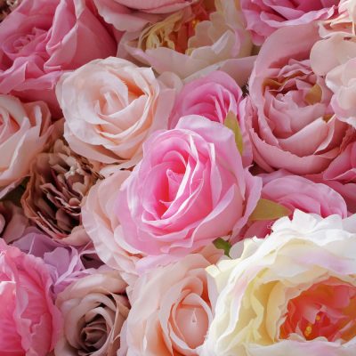 2025 New 5D Fabric Artificial rolling up curtain flower wall - Image 2