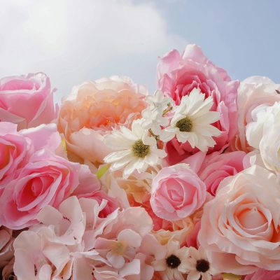 2025 New 5D Fabric Artificial rolling up curtain flower wall - Image 3