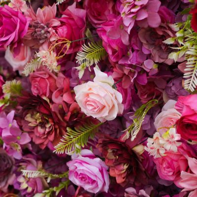 2025 New 7D Fabric Artificial rolling up curtain flower wall - Image 2