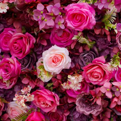 2025 New 7D Fabric Artificial rolling up curtain flower wall - Image 5