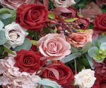 Bri£º5D Fabric Artificial rolling up curtain flower wall - Image 2