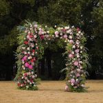 Mona£º2025 New Wedding Party Background Floral Arch Decoration include Frame