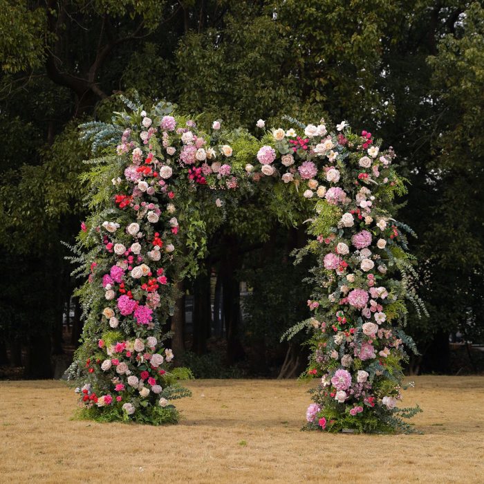 Mona£º2025 New Wedding Party Background Floral Arch Decoration include Frame - Image 1