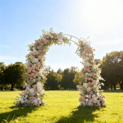 2025 New Wedding Party Background Floral Arch Decoration  -R907