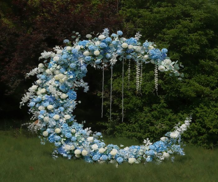 Wedding Party Background Floral Arch Decoration - Image 1