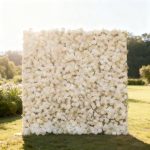 2025 New 3D Fabric Artificial rolling up curtain flower wall