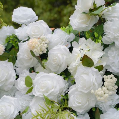 2025 New 3D Fabric Artificial rolling up curtain flower wall - Image 2