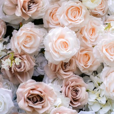 2025 New 5D Fabric Artificial rolling up curtain flower wall - Image 5