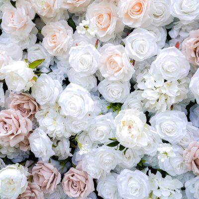 2025 New 5D Fabric Artificial rolling up curtain flower wall - Image 3