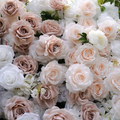 2025 New 5D Fabric Artificial rolling up curtain flower wall - Image 2