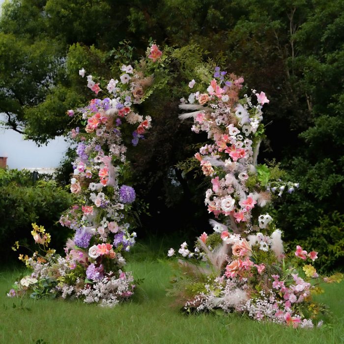 Victoria£º2025 New Wedding Party Background Floral Arch Decoration include Framet-R824 - Image 3