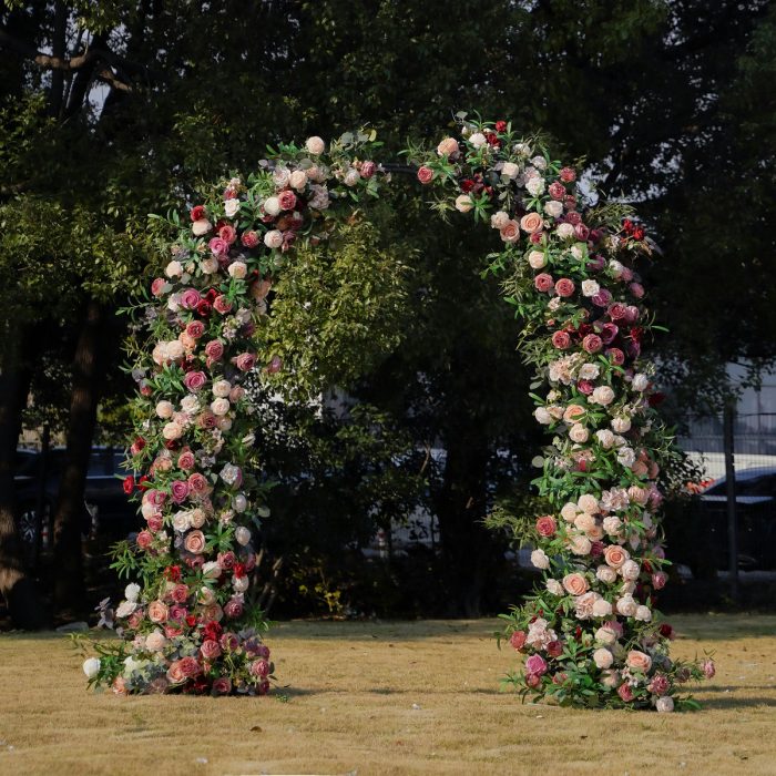 Moet£ºNew Wedding Party Background Floral Arch Decoration - Image 1